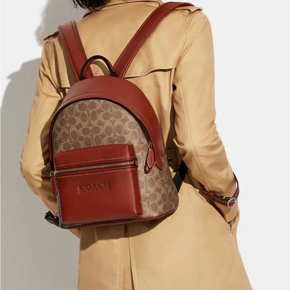 SURPRISE SALE Coach Charter Backpack 24 with Tea Roses
